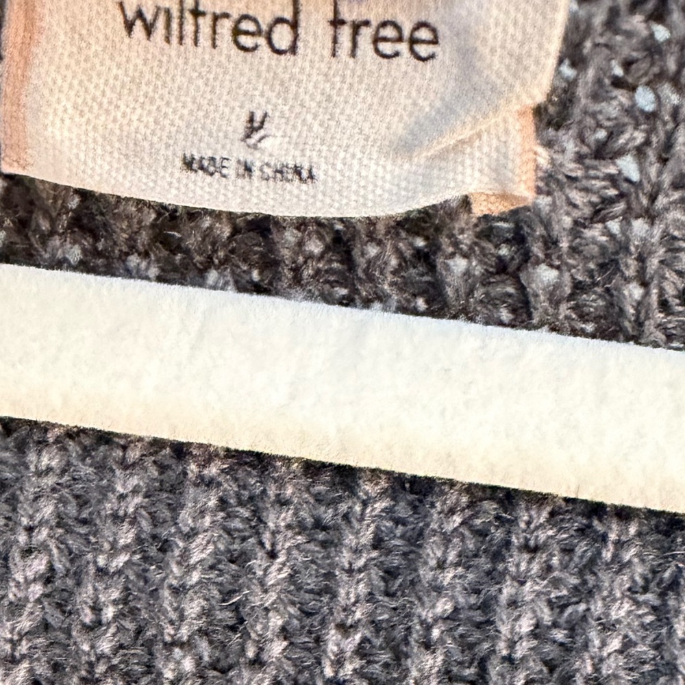 SOLD🎉Wilfred Free Charcoal V-Neck Sweater - Picture 3 of 3